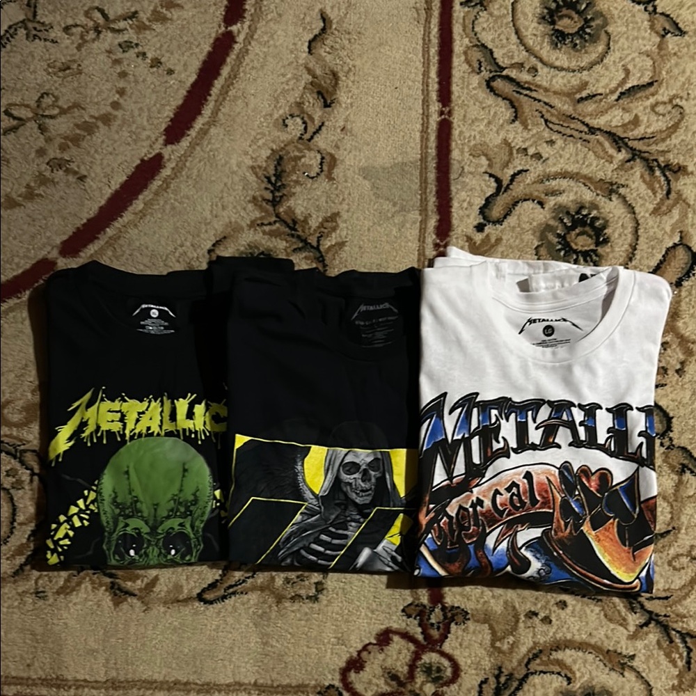 Metallica Graphic T-Shirts 3 Shirt Set